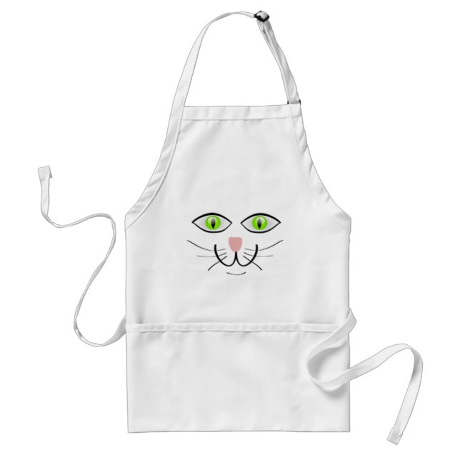 Apron/Kattunge Ansikte Förkläde (Framsidan)