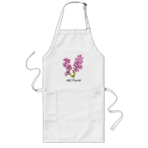 Apron - Lilac-blommar Långt Förkläde