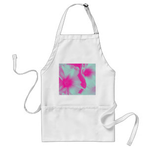 Apron med Blommigt Design Förkläde