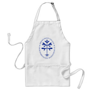Apron med Blue Solid Sapling Seal Förkläde