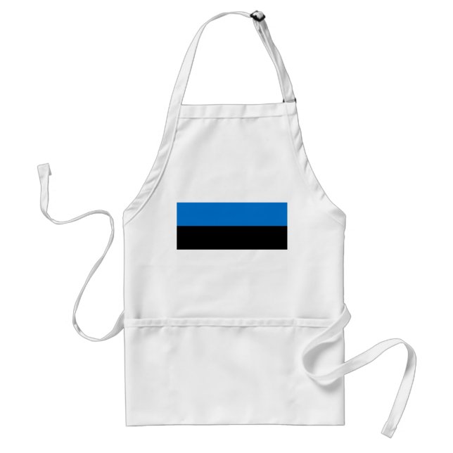 Apron med Estlands Flagga Förkläde (Framsidan)