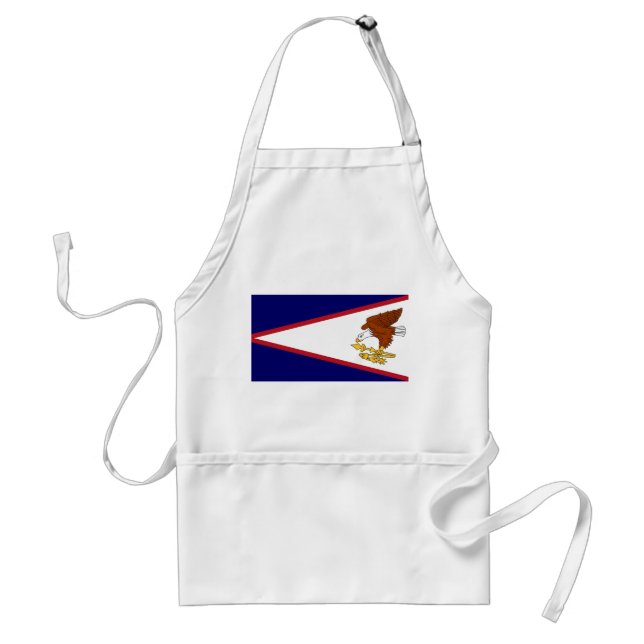 Apron med Flagga av American Samoa, USA. Förkläde (Framsidan)