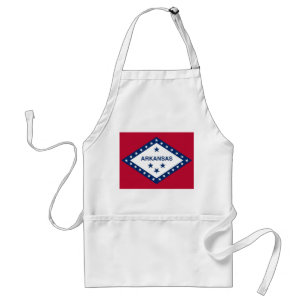 Apron med Flagga av Arkansas, USA Förkläde