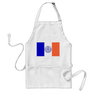 Apron med Flagga av New York, USA Förkläde