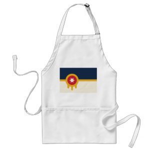 Apron med Flagga av Tulsa, Oklahoma Förkläde