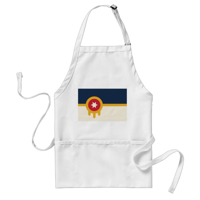 Apron med Flagga av Tulsa, Oklahoma Förkläde (Framsidan)