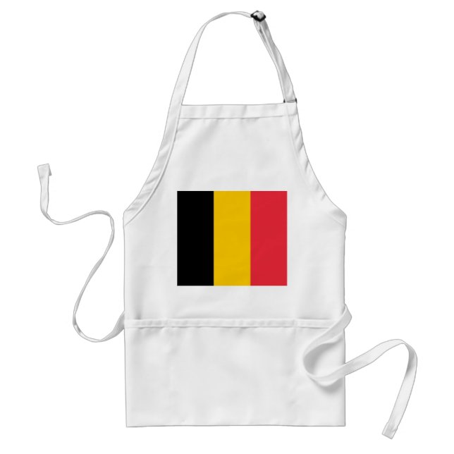 Apron med Flagga Belgien Förkläde (Framsidan)