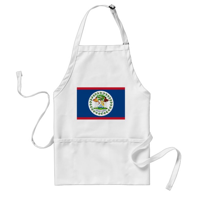 Apron med Flagga Belize Förkläde (Framsidan)