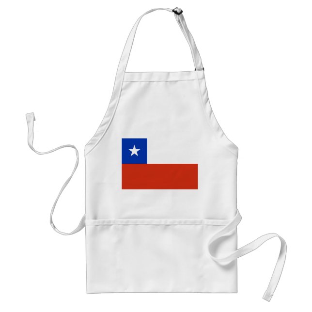 Apron med Flagga Chile Förkläde (Framsidan)