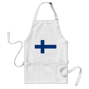Apron med Flagga Finland Förkläde