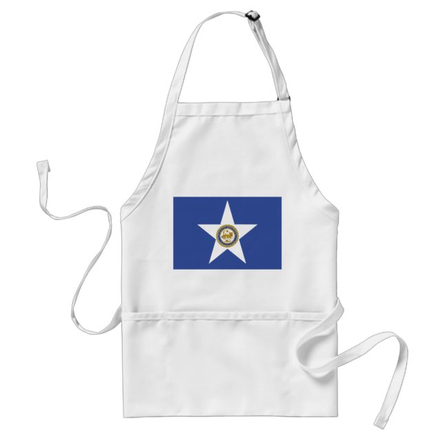 Apron med Flagga Houston City, USA Förkläde (Framsidan)