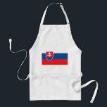 Apron med Flagga i Slovakien Förkläde<br><div class="desc">Lägg till ett slovakiskt pride i köket med vår förstapron med Slovakiens flagga! Designat med både stil och funktionalitet i åtanke är denna plattform perfekten för att visa upp ert slovakiska arv samtidigt som kläderna hålls rena. Slovakiens flagga visas på ett vackert sätt och skapar detta pron som ett unikt...</div>