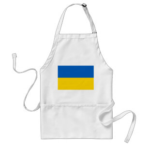 Apron med Flagga i Ukraina Förkläde