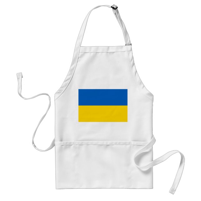 Apron med Flagga i Ukraina Förkläde (Framsidan)
