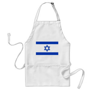 Apron med Flagga Israel Förkläde