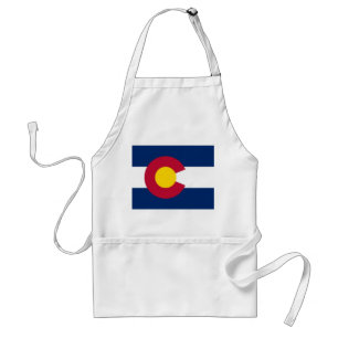 Apron med Flagga of Colorado State, USA Förkläde