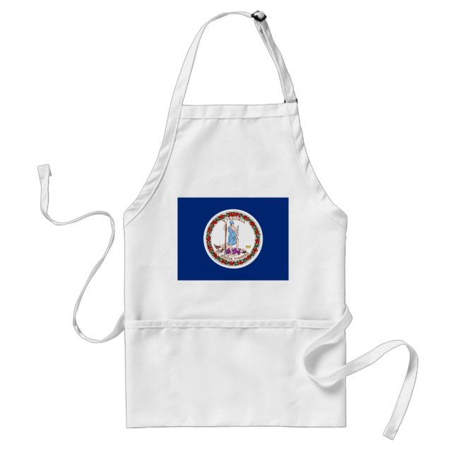 Apron med Flagga of Virginia, USA Förkläde (Framsidan)