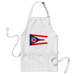 Apron med Flagga Ohio, USA Förkläde