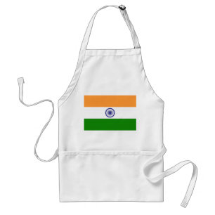 Apron med Indiens Flagga Förkläde