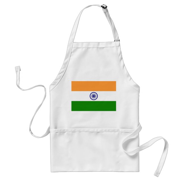 Apron med Indiens Flagga Förkläde (Framsidan)
