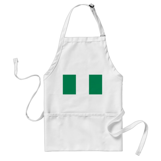 Apron med Nigerias Flagga Förkläde (Framsidan)