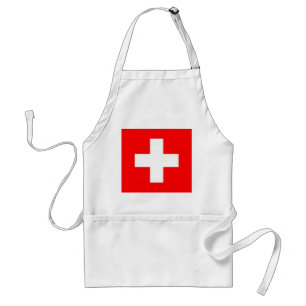Apron med Schweiz Flagga Förkläde