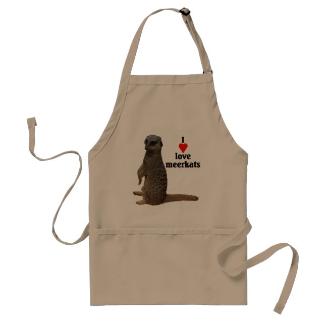 Apron "Meerkats " Förkläde (Framsidan)