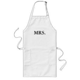 APRON-MR. OCH FRU BRIDE OCH GROOM LÅNGT FÖRKLÄDE