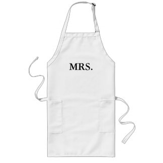 APRON-MR. OCH FRU BRIDE OCH GROOM LÅNGT FÖRKLÄDE