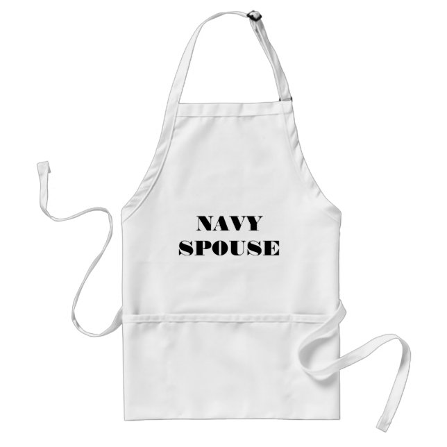Apron Navy spp. Förkläde (Framsidan)