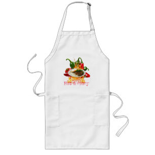 Apron padkrapao hett och krydda långt förkläde