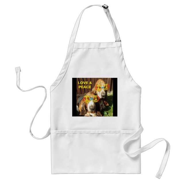 Apron Pets Kärlek Peace Förkläde (Framsidan)