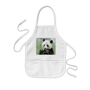 Apron Photo jätte panda , djur 0084. Barnförkläde