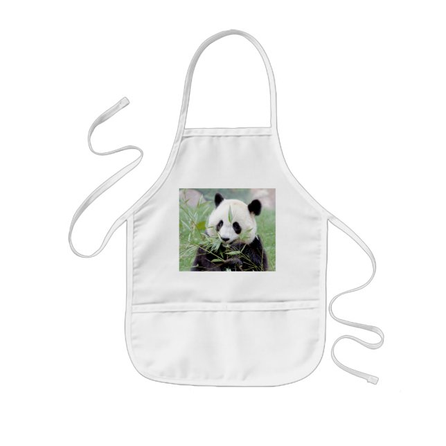 Apron Photo jätte panda , djur 0084. Barnförkläde (Framsidan)