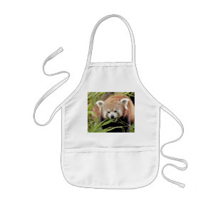 Apron Photo Red panda , djur 0109. Barnförkläde