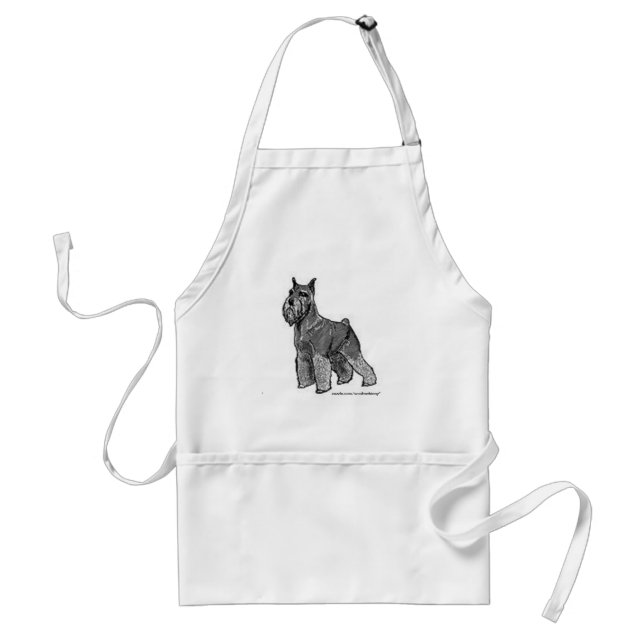 Apron: Schnauzer Förkläde (Framsidan)
