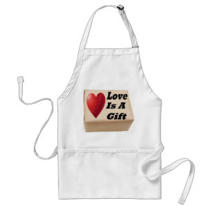Apron Valentine Kärlek är en gåva Förkläde