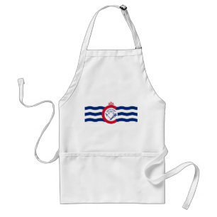 Apron with Flagga of Cincinnati, Kalifornien State Förkläde