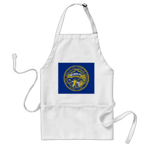 Apron with Flagga of Nebraska, USA. Förkläde