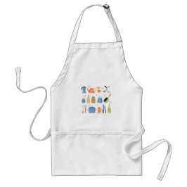 Apron With Kitchen Items For Cooking Förkläde