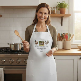 Aprons Birthday Photo Collage, Modern Mother Gift  Långt Förkläde