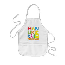 Aprons Children's Hanukkah är Funukkah Barnförkläde