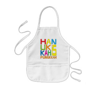 Aprons Children's Hanukkah är Funukkah Barnförkläde