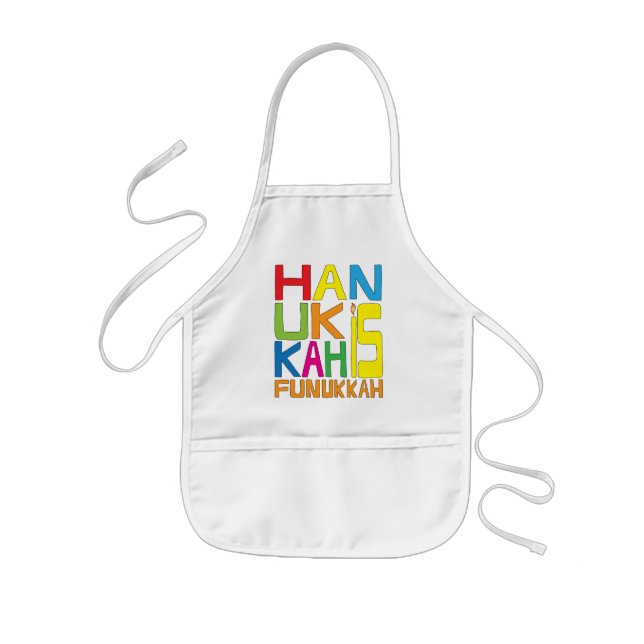 Aprons Children's Hanukkah är Funukkah Barnförkläde (Framsidan)