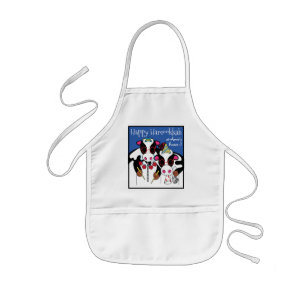 Aprons Children's Lycklig Hamookkah Barnförkläde