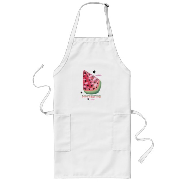 Aprons watermelon star  långt förkläde (Framsidan)