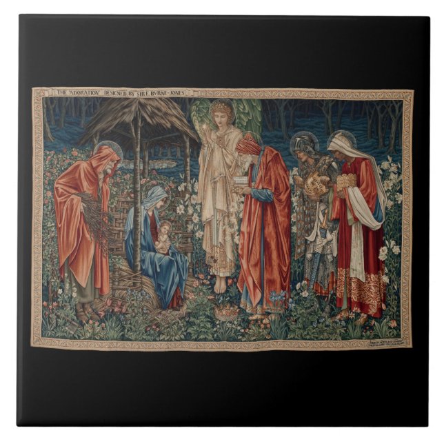 Apropå Magi (av Edward Burne-Jones) Kakelplatta (Framsidan)