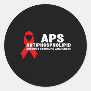 APS Antifosfolipidantikroppssyndrom medvetenhet Runt Klistermärke