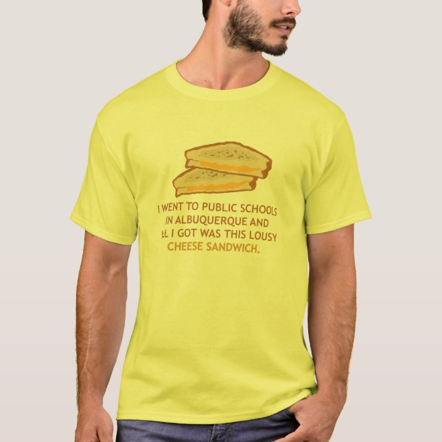 Aps-ostsmörgåsskjorta T-shirt (Framsida)