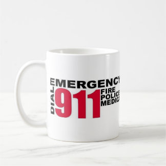 APSD och ringer 9-1-1 logotyper Kaffemugg